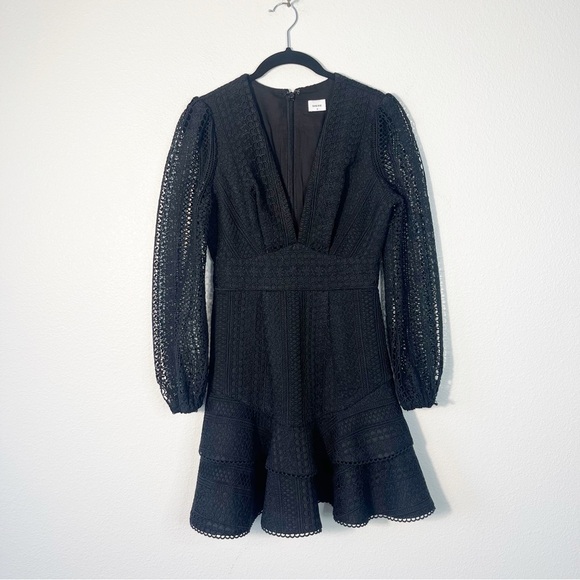 Sheike New Orleans Lace Mini Dress Black Size 6/ US 2 - Picture 3 of 8